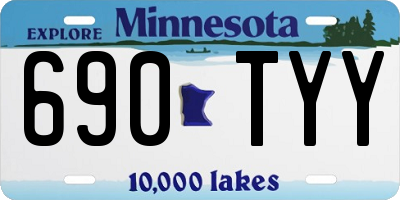MN license plate 690TYY