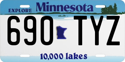 MN license plate 690TYZ