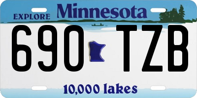 MN license plate 690TZB