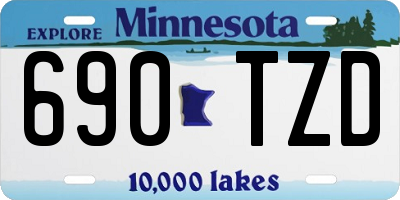 MN license plate 690TZD