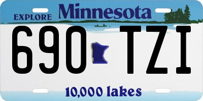 MN license plate 690TZI