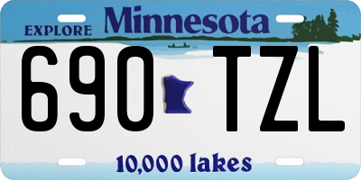 MN license plate 690TZL