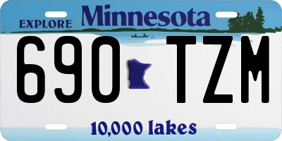 MN license plate 690TZM