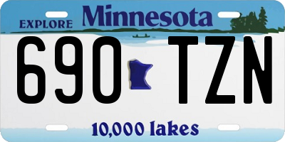 MN license plate 690TZN