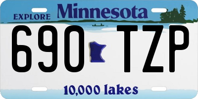 MN license plate 690TZP