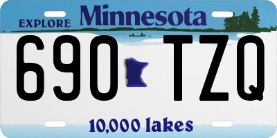 MN license plate 690TZQ