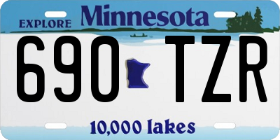 MN license plate 690TZR