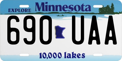 MN license plate 690UAA