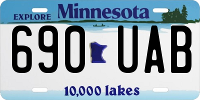 MN license plate 690UAB