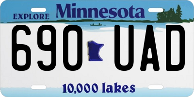 MN license plate 690UAD