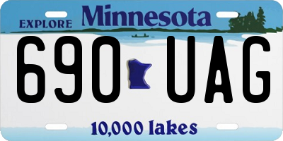 MN license plate 690UAG