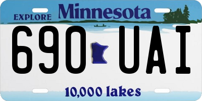 MN license plate 690UAI