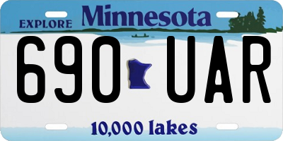 MN license plate 690UAR