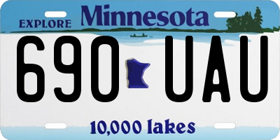 MN license plate 690UAU
