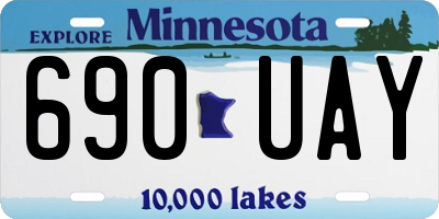 MN license plate 690UAY