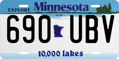 MN license plate 690UBV