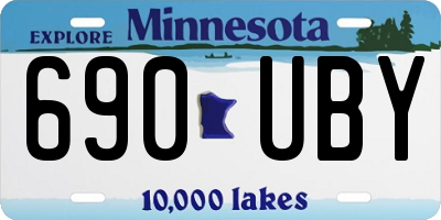 MN license plate 690UBY