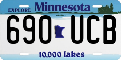 MN license plate 690UCB