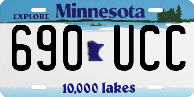 MN license plate 690UCC