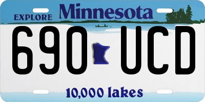 MN license plate 690UCD