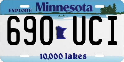 MN license plate 690UCI