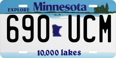 MN license plate 690UCM