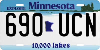 MN license plate 690UCN