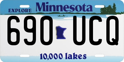 MN license plate 690UCQ