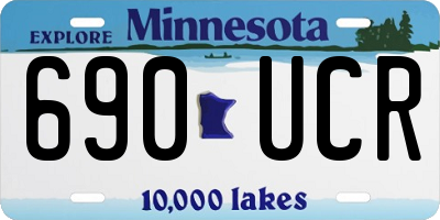 MN license plate 690UCR