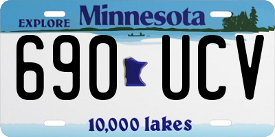 MN license plate 690UCV