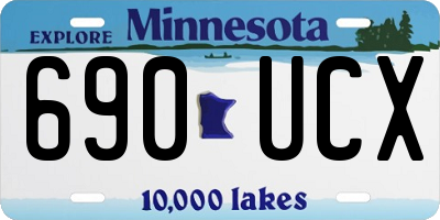 MN license plate 690UCX