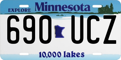 MN license plate 690UCZ