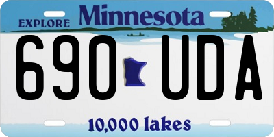 MN license plate 690UDA