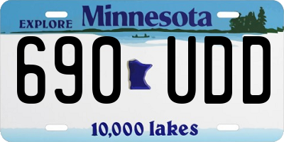 MN license plate 690UDD