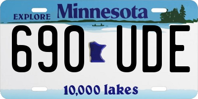 MN license plate 690UDE