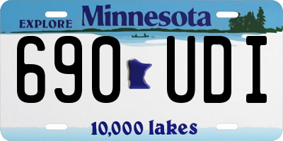 MN license plate 690UDI