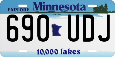 MN license plate 690UDJ