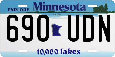 MN license plate 690UDN