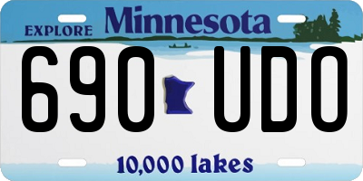 MN license plate 690UDO