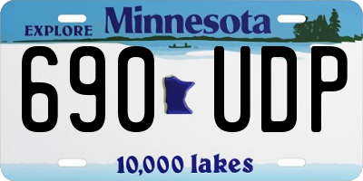 MN license plate 690UDP