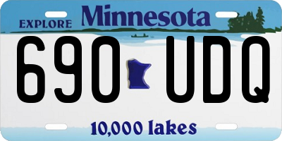 MN license plate 690UDQ