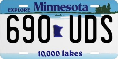 MN license plate 690UDS