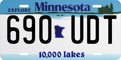 MN license plate 690UDT