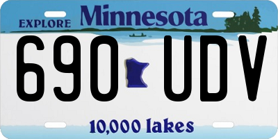 MN license plate 690UDV