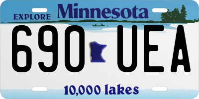 MN license plate 690UEA