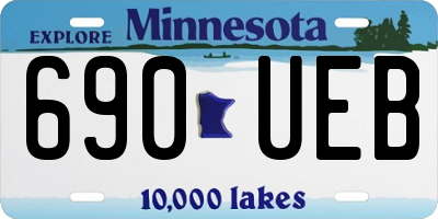 MN license plate 690UEB