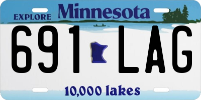 MN license plate 691LAG