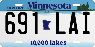 MN license plate 691LAI