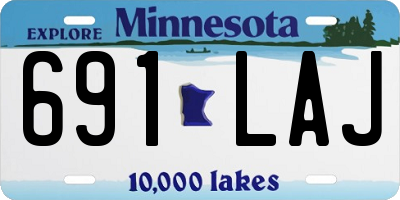 MN license plate 691LAJ