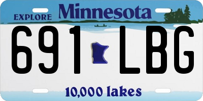 MN license plate 691LBG